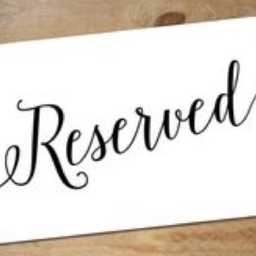 Reserved for Laura Morgan